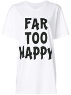 House Of Holland Far Too Happy T-shirt - White