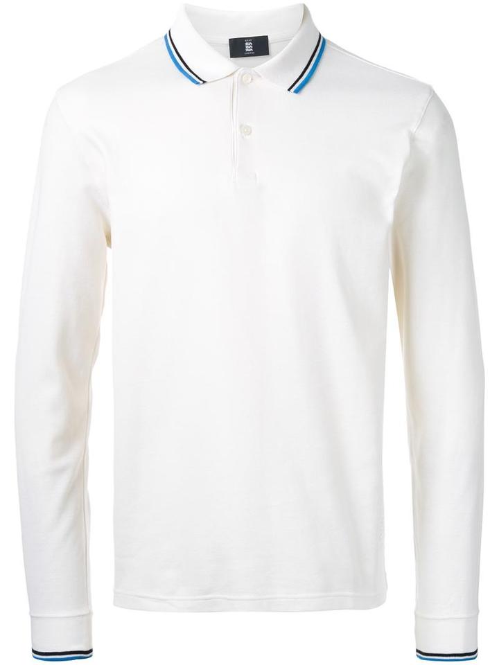 Kent & Curwen - Striped Collar Polo Shirt - Men - Cotton - Xxl, White, Cotton