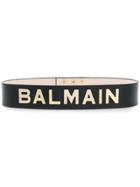 Balmain Logo Waist Belt - Black