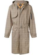 Paura Belted Check Trenchcoat - Neutrals
