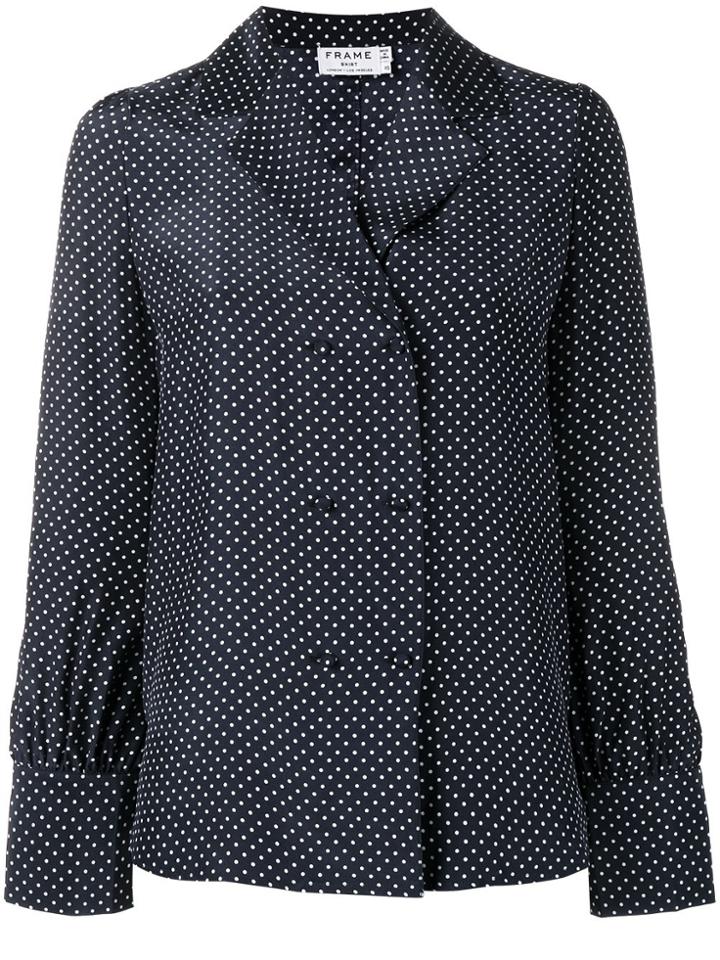 Frame Denim 'sgt. Pepper' Polka Dot Blouse - Blue