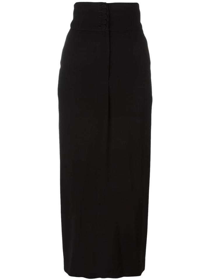 Jean Paul Gaultier Pre-owned Long High Waisted Skirt - Black