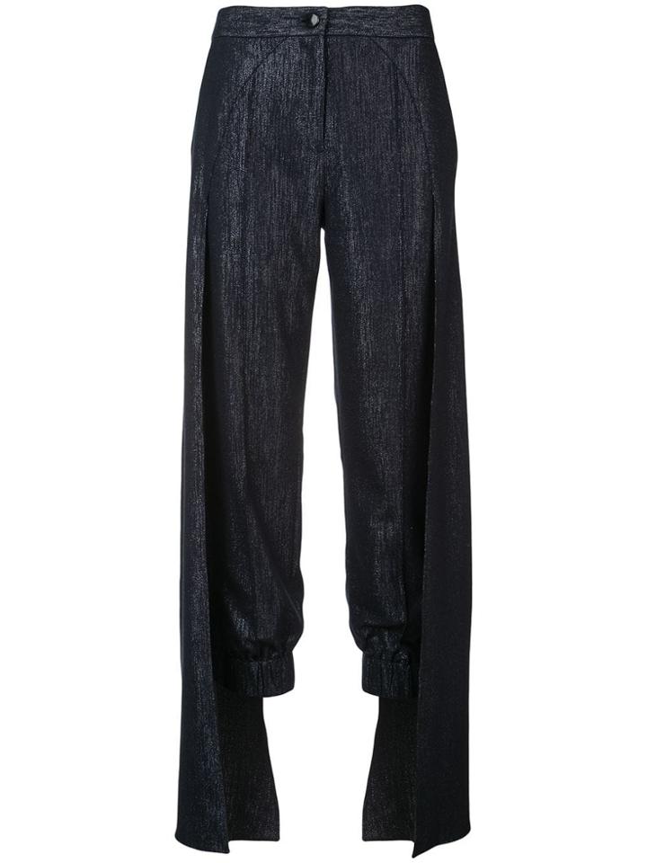 Hellessy Cape Detailed Trousers - Black