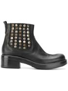 Strategia Studded Chelsea Boots - Black
