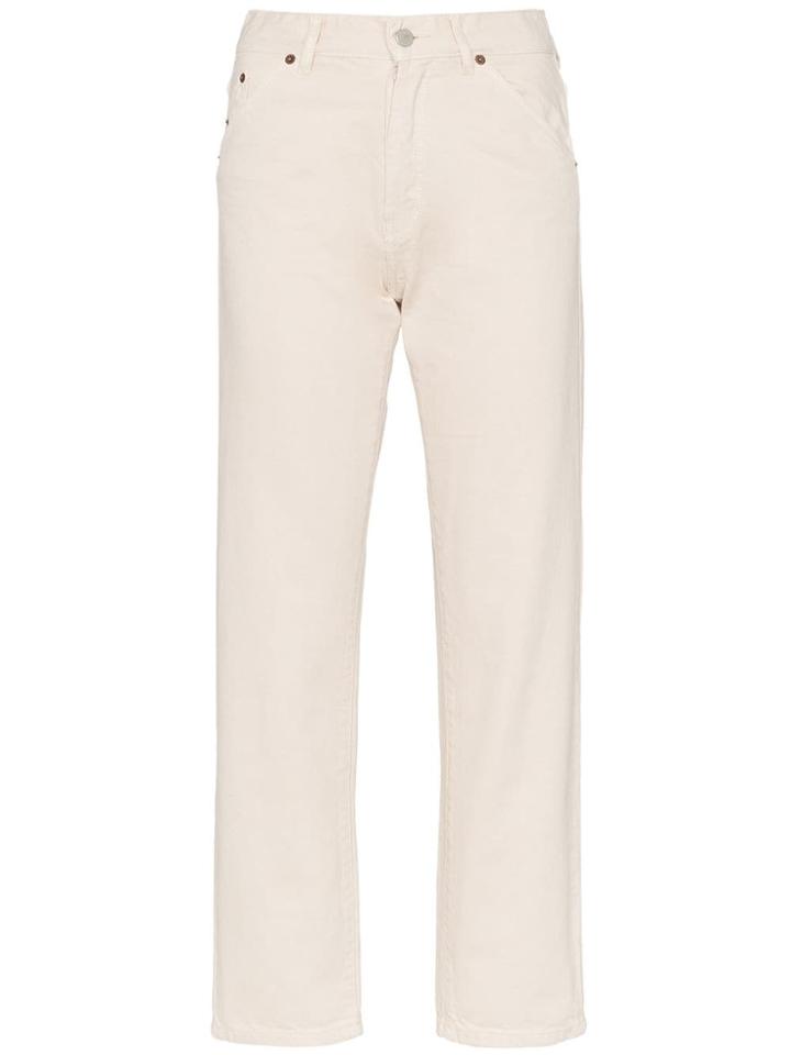 Jacquemus Slim Leg High Waist Jeans - White