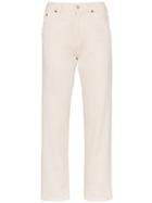 Jacquemus Slim Leg High Waist Jeans - White