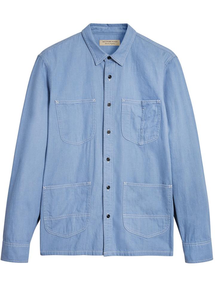 Burberry Japanese Denim Shirt - Blue