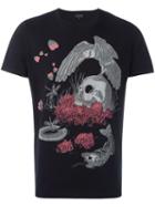Diesel Skull Print T-shirt, Men's, Size: Xl, Black, Cotton