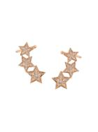 Alinka 'stasia' Diamond Triple Star Ear Cuff, Metallic