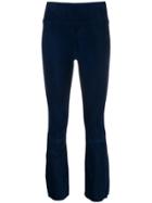 Sprwmn Cropped Suede Trousers - Blue