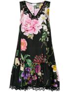 P.a.r.o.s.h. Shalky Floral Dress - Black