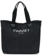 Twin-set Logo Tote Bag - Black