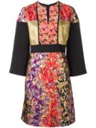 Etro Floral Jacquard Dress, Women's, Size: 42, Viscose/silk/metallic Fibre/silk
