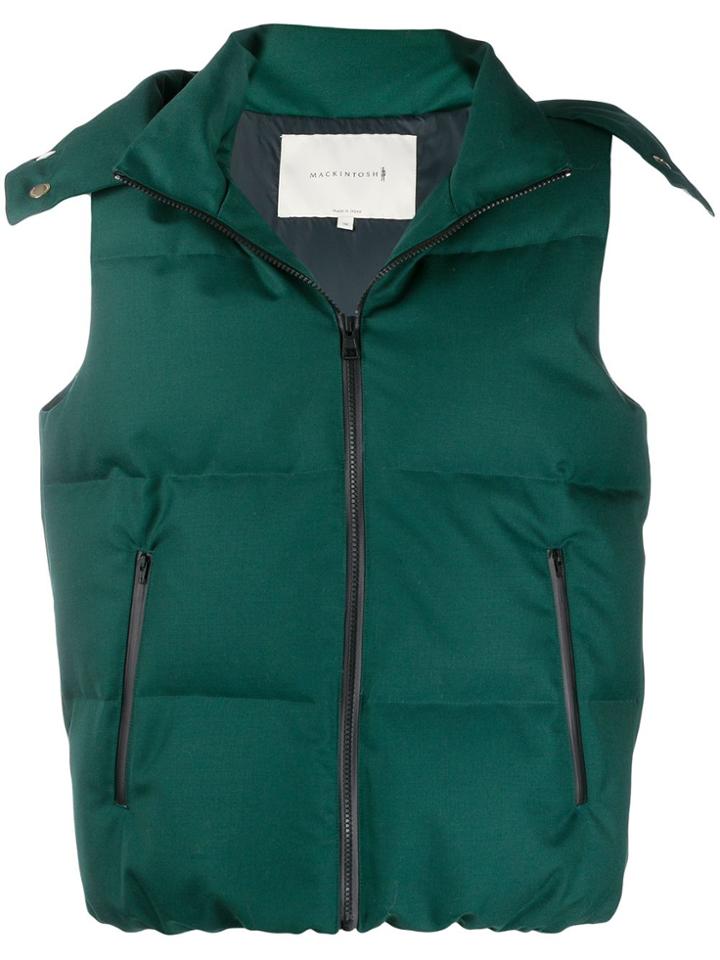 Mackintosh Culkein Green Wool & Mohair Down Vest Gdh-1002