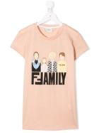 Fendi Family T-shirt - Pink