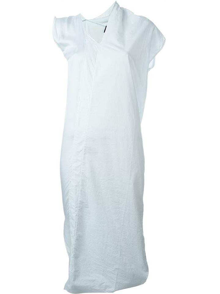Andrea Ya Aqov Asymmetric Dress, Women's, Size: S, White, Modal/cupro/cotton