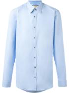 Gucci Classic Poplin Shirt, Men's, Size: 38, Blue, Cotton