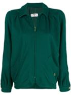 Valentino Vintage 1980's Loose Zipped Jacket - Green