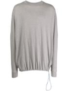 Unravel Project Drawstring Sweatshirt - Grey