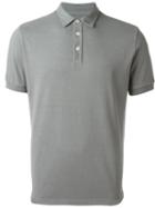 Eleventy Classic Polo Shirt, Men's, Size: M, Grey, Cotton