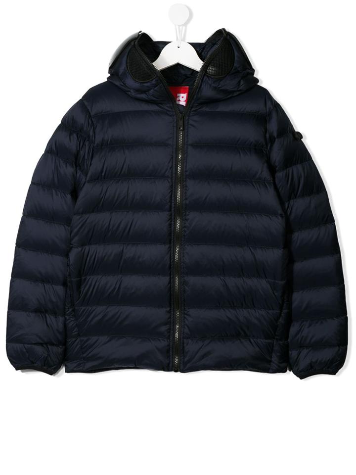 Ai Riders On The Storm Teen Hooded Puffer Jacket - Blue
