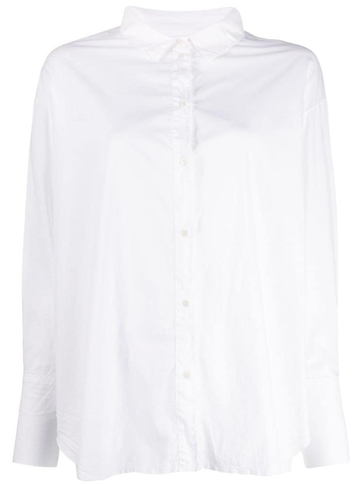 Kristensen Du Nord Frayed Boxy Shirt - White