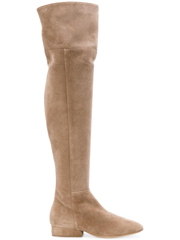 Salvatore Ferragamo Cremona Boots - Nude & Neutrals