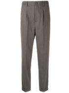 Blumarine High-waisted Pleated Trousers - Grey