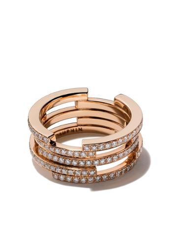 Maison Dauphin 18kt Rose Gold C10v Volume Diamond Ring
