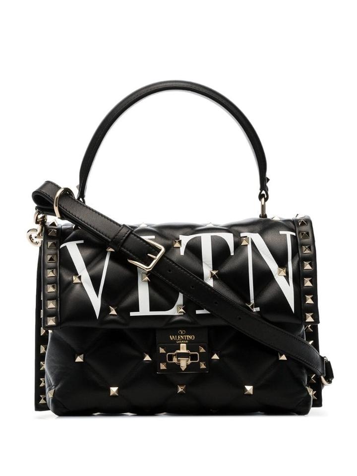 Valentino Valentino Garavani Medium Vltn Candystud Tote - Black