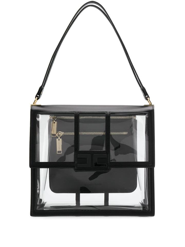Elisabetta Franchi Panelled Tote - Black