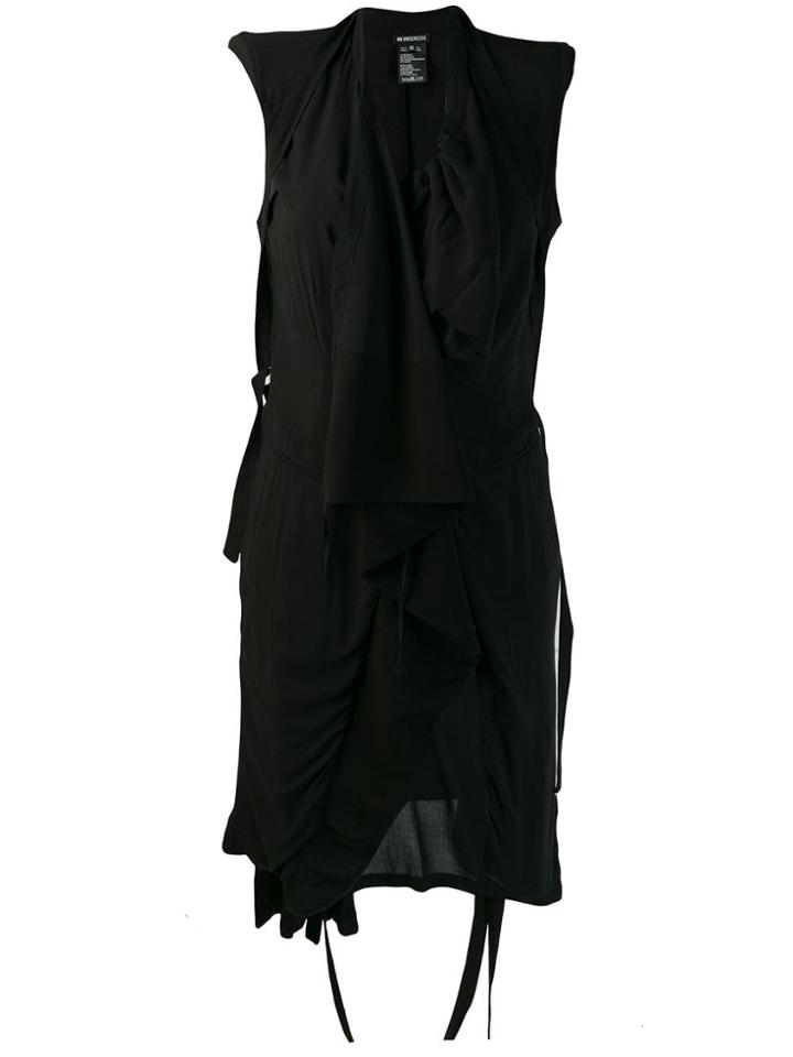 Ann Demeulemeester Asymmetric Draped Vest - Black