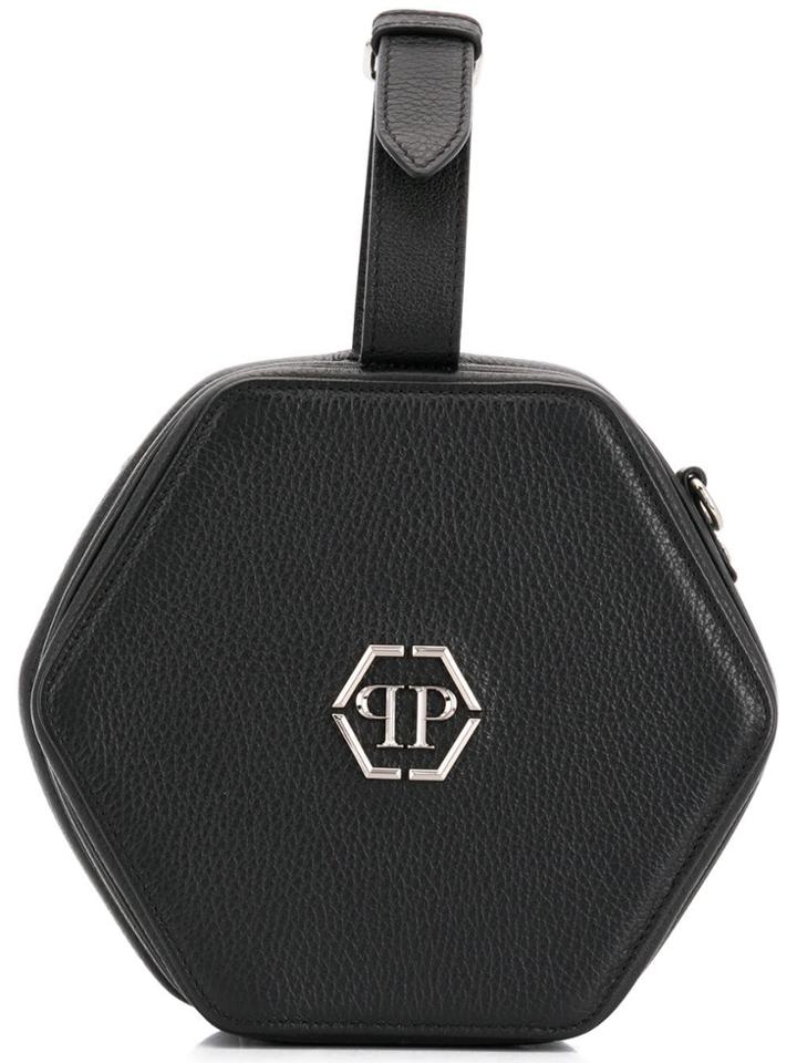 Philipp Plein Logo Geometric Box Bag - Black