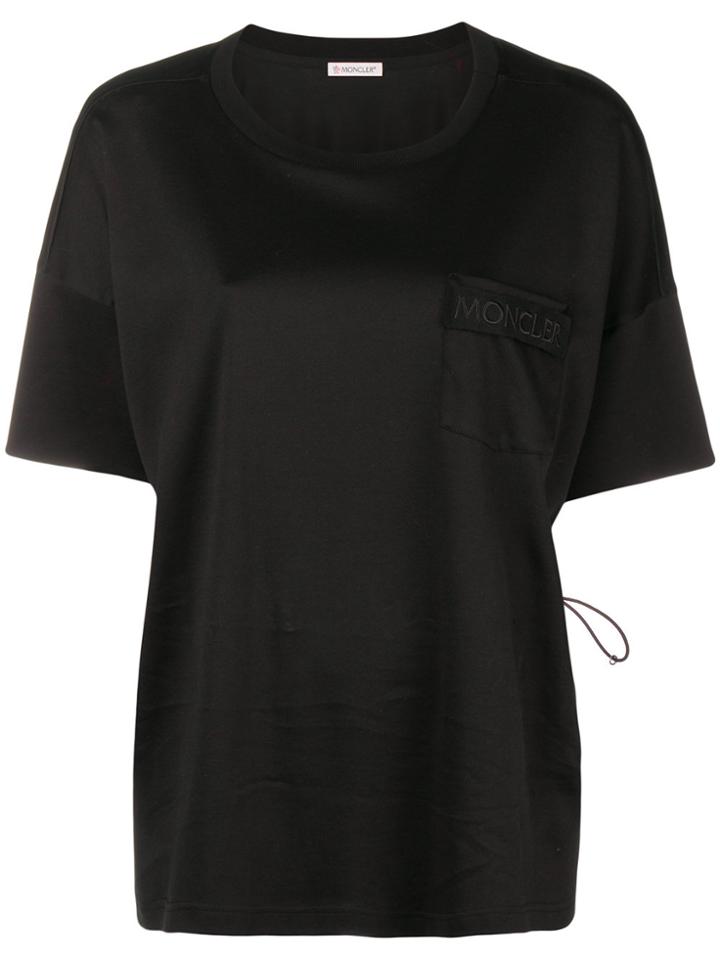 Moncler Logo Flared T-shirt - Black