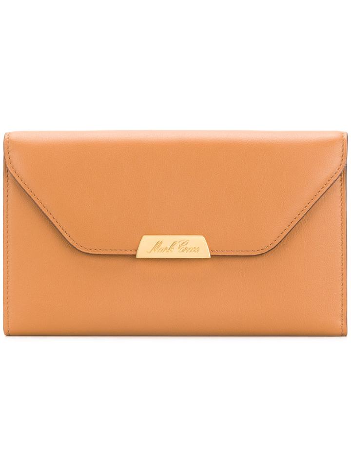 Mark Cross Logo Engraved Wallet - Brown