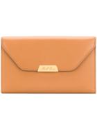 Mark Cross Logo Engraved Wallet - Brown