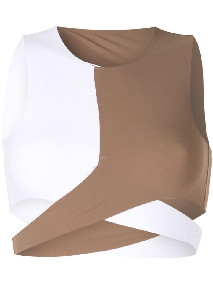 Moeva Melissa Cropped Bikini Top - White