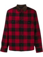 Rag & Bone Contrast Collar Check Shirt - Black