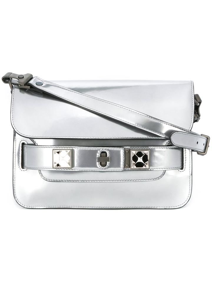 Proenza Schouler Mini 'ps11' Shoulder Bag, Women's, Grey, Calf Leather