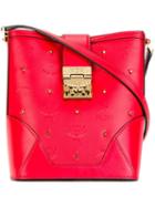 Mcm Mini 'claudia' Bucket Bag, Women's, Red