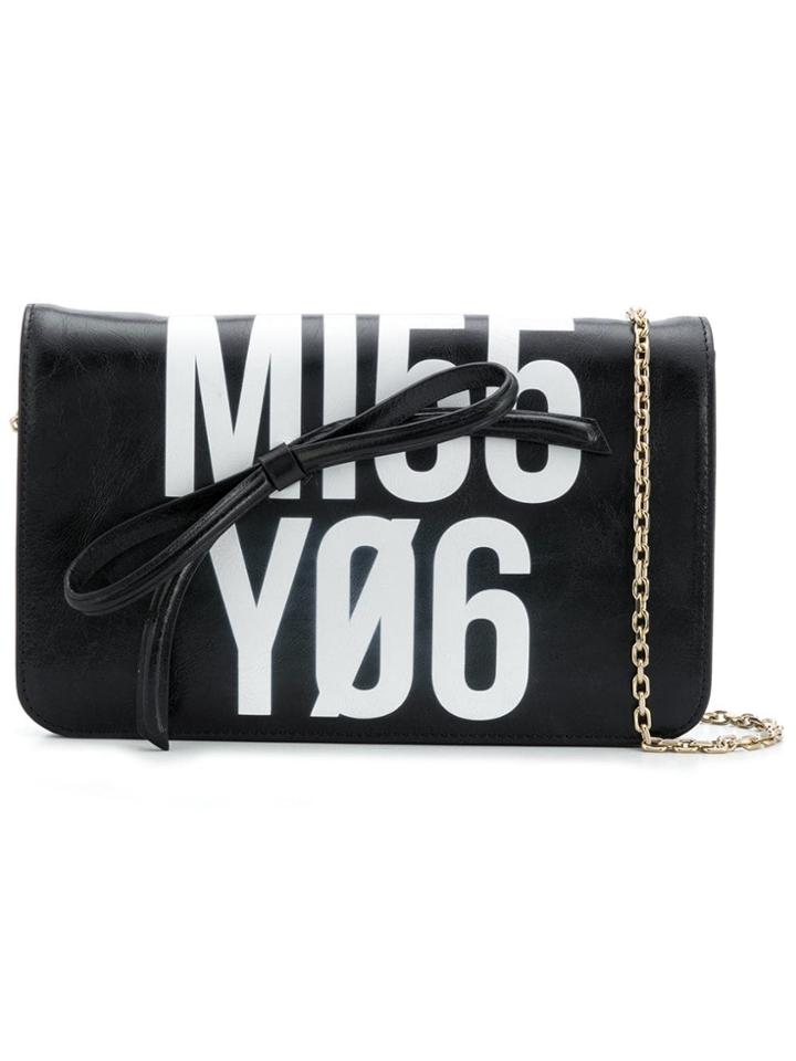 Red Valentino Red(v) Printed Shoulder Bag - Black