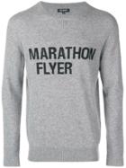 Ron Dorff Slogan Patch Sweater - Grey