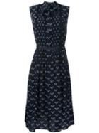 Markus Lupfer Bumble Bee Print Shirt Dress, Women's, Size: Small, Black, Silk