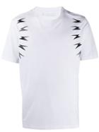 Neil Barrett Thunder Bolt Print T-shirt - White