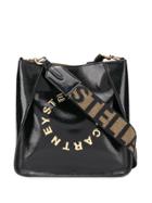 Stella Mccartney Mini Stella Logo Cross-body Bag - Black