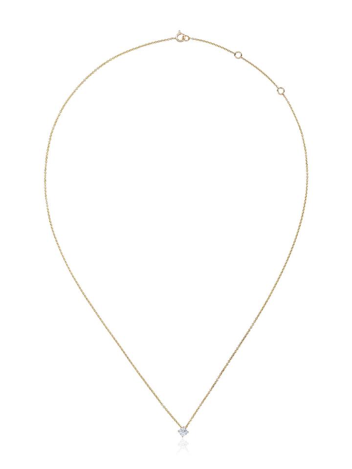 Rosa De La Cruz 18k Yellow Gold Single Diamond Necklace - Metallic