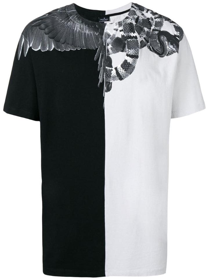 Marcelo Burlon County Of Milan Graphic Colour-blocked Tee - Black