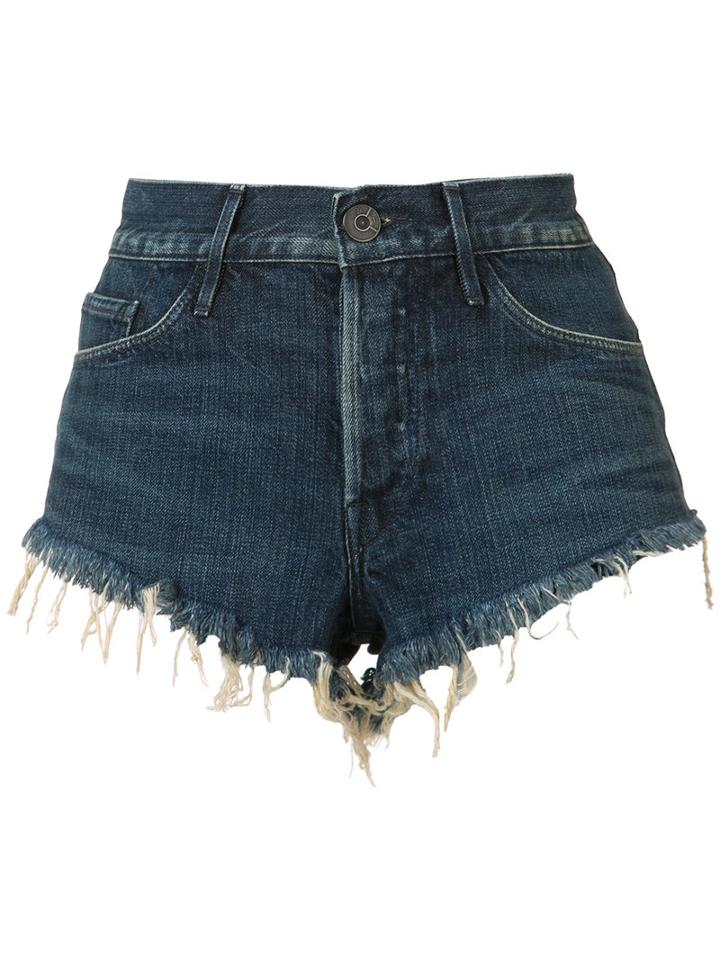 3x1 - Cut Off Denim Shorts - Women - Cotton - 26, Blue, Cotton