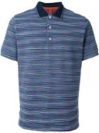 Missoni Digital Print Polo Shirt, Men's, Size: Xxl, Purple, Cotton