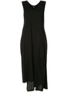 Y's Asymmetric Hem Tank Dress - Black